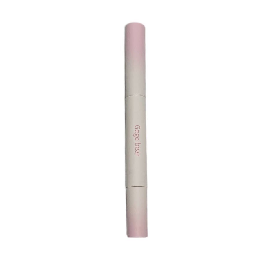 Gege Bear de doble cabeza Lip Powder Cream Lip Cream Matte Lip Glaze labio barro blanco lápiz labial Lip Gloss cosméticos de belleza