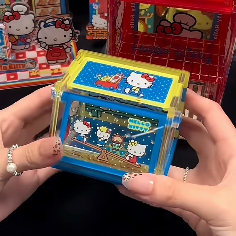 小紅書と同じかわいいハローキティ収納ボックスアクリル kt 猫キャンディボックスフリップトップデスクトップ収納ラック|undefined