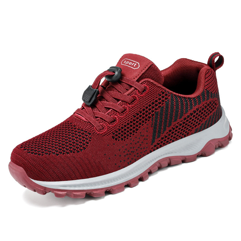 Zapatos de viaje de otoño personalizados cómodos de mediana edad y viejos zapatos de correr suaves zapatos deportivos pareja de ancianos
