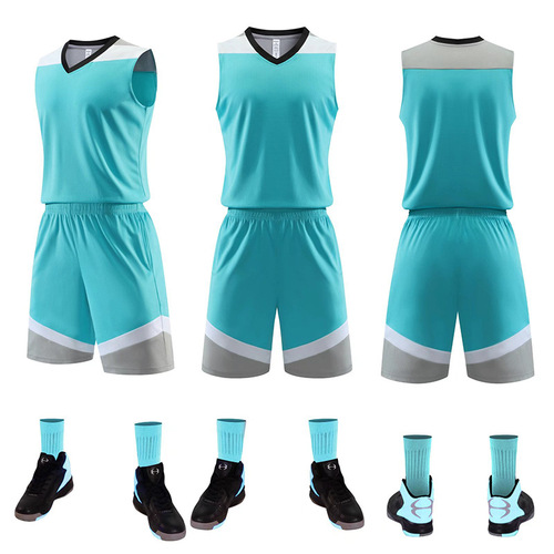 Quick wholesale basketball uniforms for boys and girls, cross-border quick-drying sports student training camp comparison