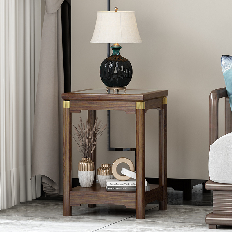 Luz de lujo Rock placa mesa auxiliar pequeño sofá lado gabinete sala de estar esquina Mesa dormitorio pequeña mesa lateral mesita de noche estante de almacenamiento