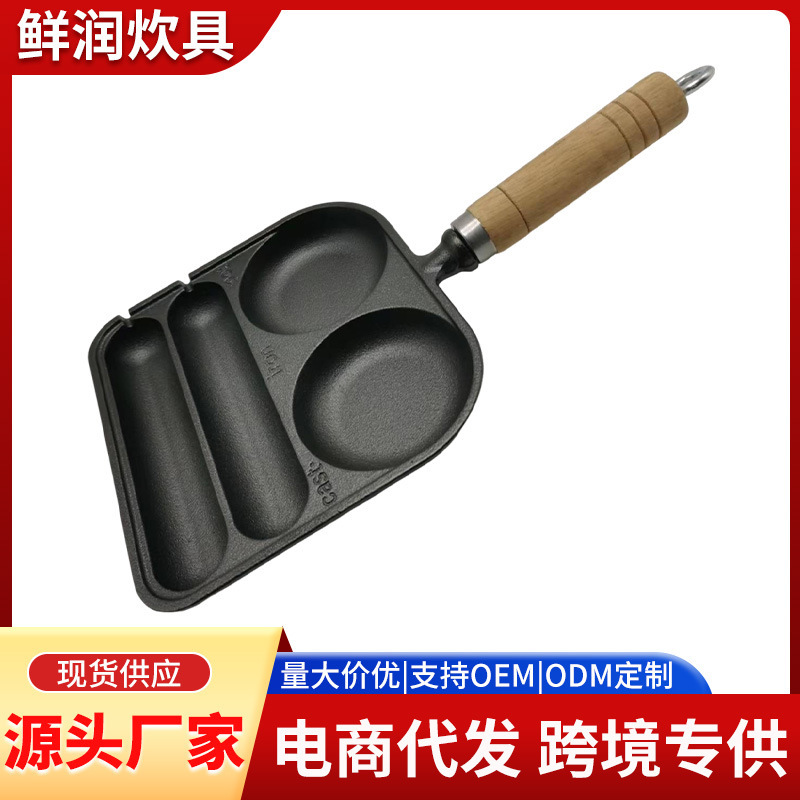 ソーセージ焼き機、ソーセージ鍋、焼き餅、焼き肉、目玉焼き、鋳鉄製グリルパン、屋外バーベキュー用、電磁調理器対応フライパン|undefined