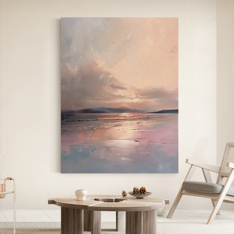 YC.ART手绘油画《叙事》玄关装饰画现代客厅挂画纯手工抽象立体画