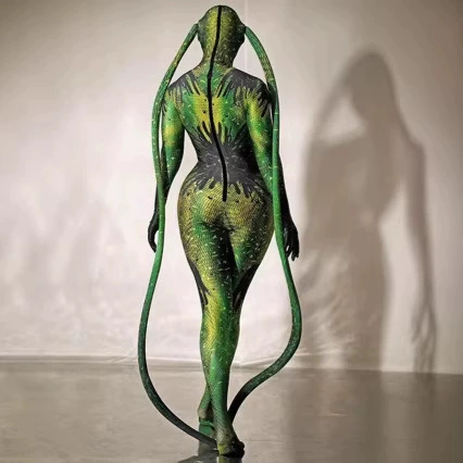 Костюм для мужчин и женщин, Хэллоуин, косплей, облегающий
