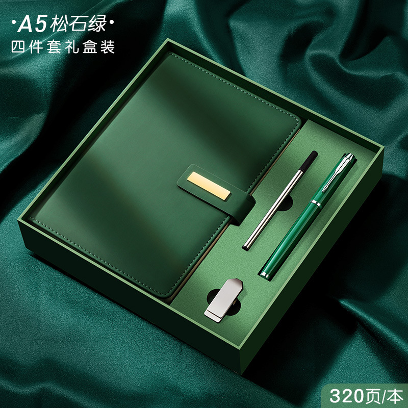 Cuaderno de negocios caja de regalo traje en stock de gama alta a5 registro de reunión de oficina notebook actividad regalo personalización