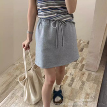 针织半裙女夏季短裙子2024新款韩国东大门时尚高腰甜酷直筒裙SU23