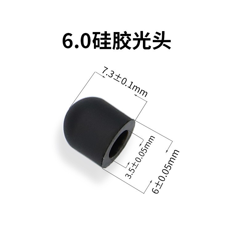 Venta directa de fábrica pasiva pluma capacitiva cabeza de la pluma de silicona pantalla táctil pluma táctil cabeza de la pluma de goma universal cabeza táctil