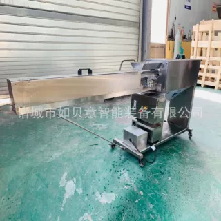 定制长臂式胡萝卜削皮机 仿人工削萝卜皮设备 连续式萝卜去皮设备