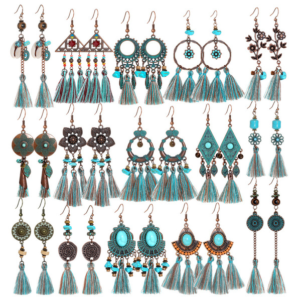 retro ethnic fashionable earrings