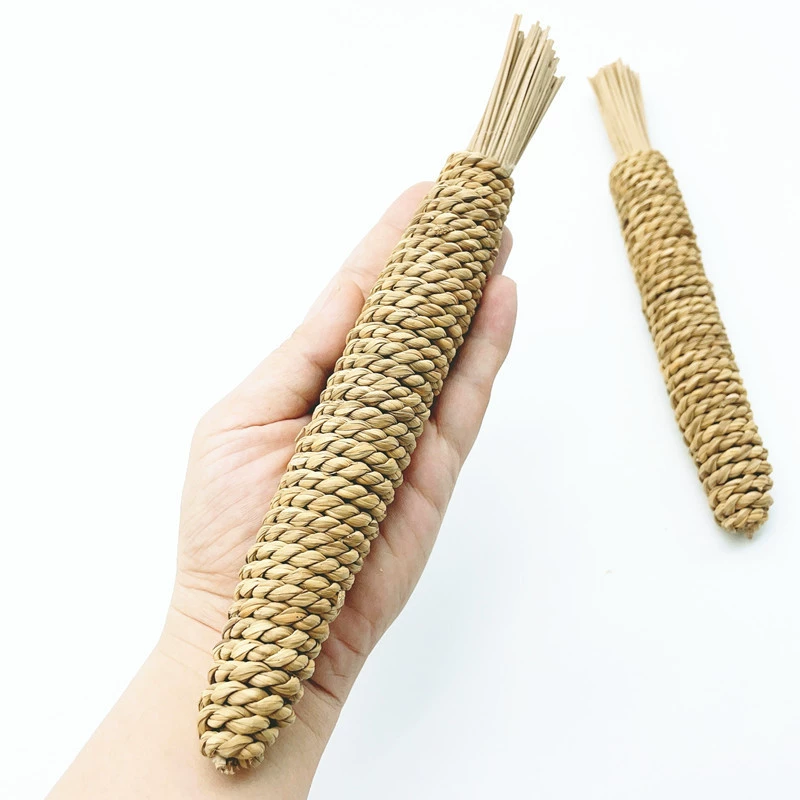 Straw toy, rabbit, pet, can bite
