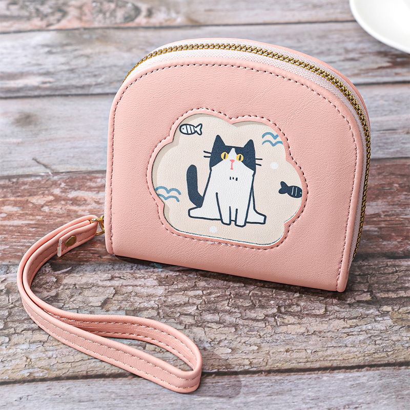 Women's baby cat Pu Leather Zipper Wallets display picture 4