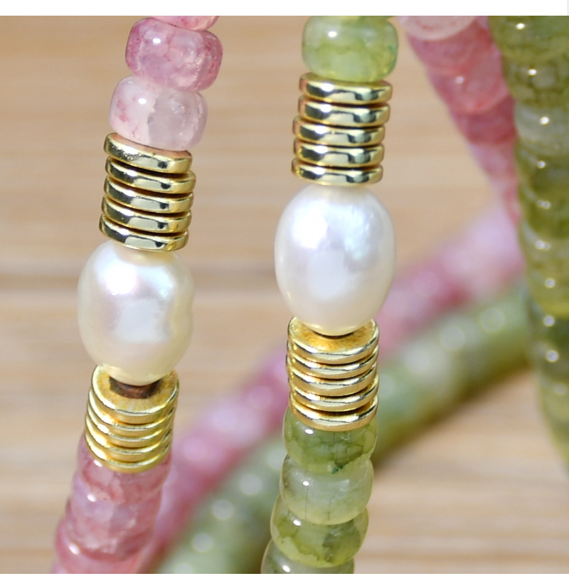 1 Piece Fashion Solid Color Artificial Crystal Beaded Womenu0027S Necklace