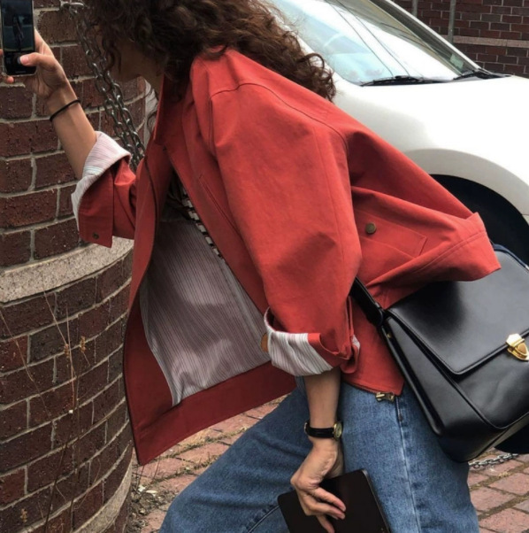 Spot New Spring and Autumn Fashionable Casual Jacket Women's Loose Short Outwear