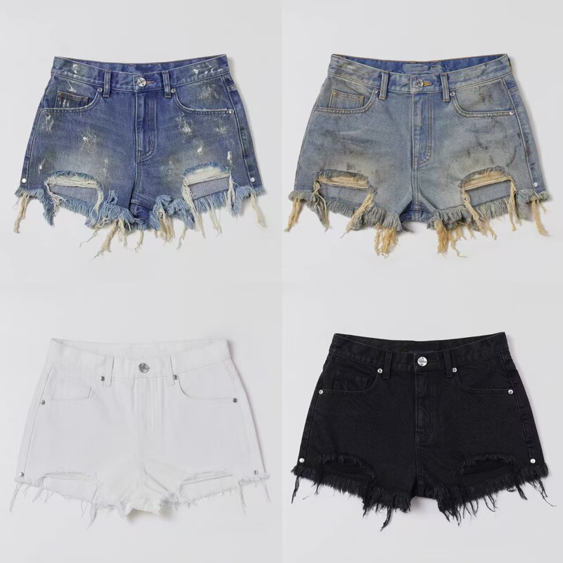 S K Phantom Statue Denim Shorts Cotton Hot Pants for Spicy Girls Available in Four Colors