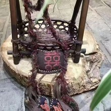 复古风 手工缝制刺绣个性流苏饰品 棉麻吊坠搭配