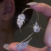 Trend accessory, zirconium, earrings, trend of season, no pierced ears