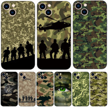 Camouflage 军事手机壳套适用于iPhone14 13 12 11 pro Max