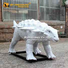 大型仿真机械模型互动史前恐龙 公园博物馆广场装饰品白色甲龙