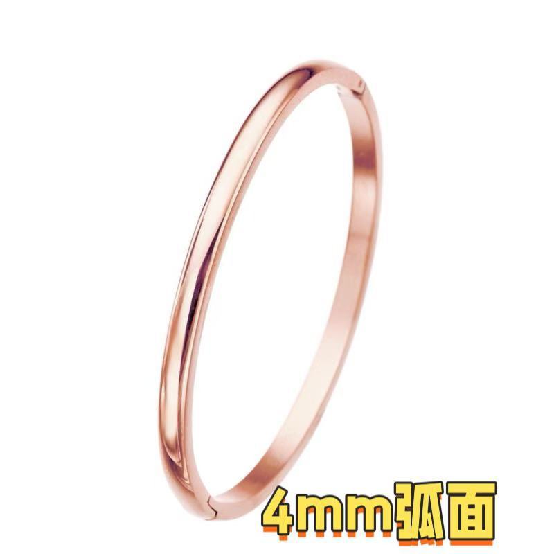 Pulsera de acero inoxidable para mujer tipo C abierta ajustable pulsera de acero de titanio de 6mm de ancho sin desvanecimiento joyería de mujer al por mayor image 17