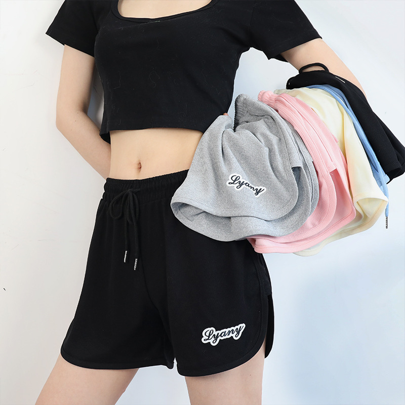 Student Outerwear Cool Silk Cotton Sports Shorts High-Quality New Casual Pants Summer Loose Slimming Anti-Exposure Hot Pants for Women