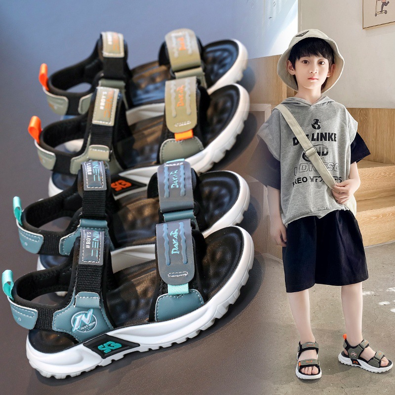 Zapatos de playa de moda para niños versátiles 2026 verano nuevos niños huecos sandalias de dedos abiertos zapatos deportivos suaves zapatos casuales image 1
