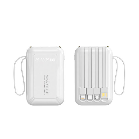 Cross-border new wholesale self-belt charging treasure large capacity 20000 mA mobile power gift custom LOGO