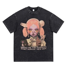BringMe TheHorizon Album Post Human Nex Gen Vintage Washed T