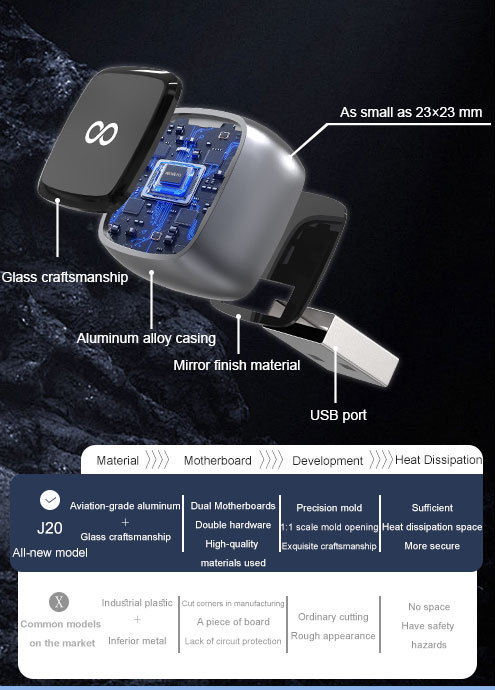 New Wireless Carplay Box Wired to Wireless Adapter Carplay Android Auto 2-in-1