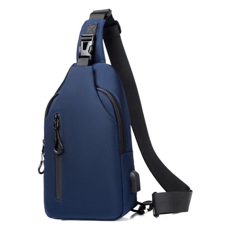 Men's new outdoor large-capacity men's chest bag fashion simple casual trend shoulder messenger bag a generation of hair