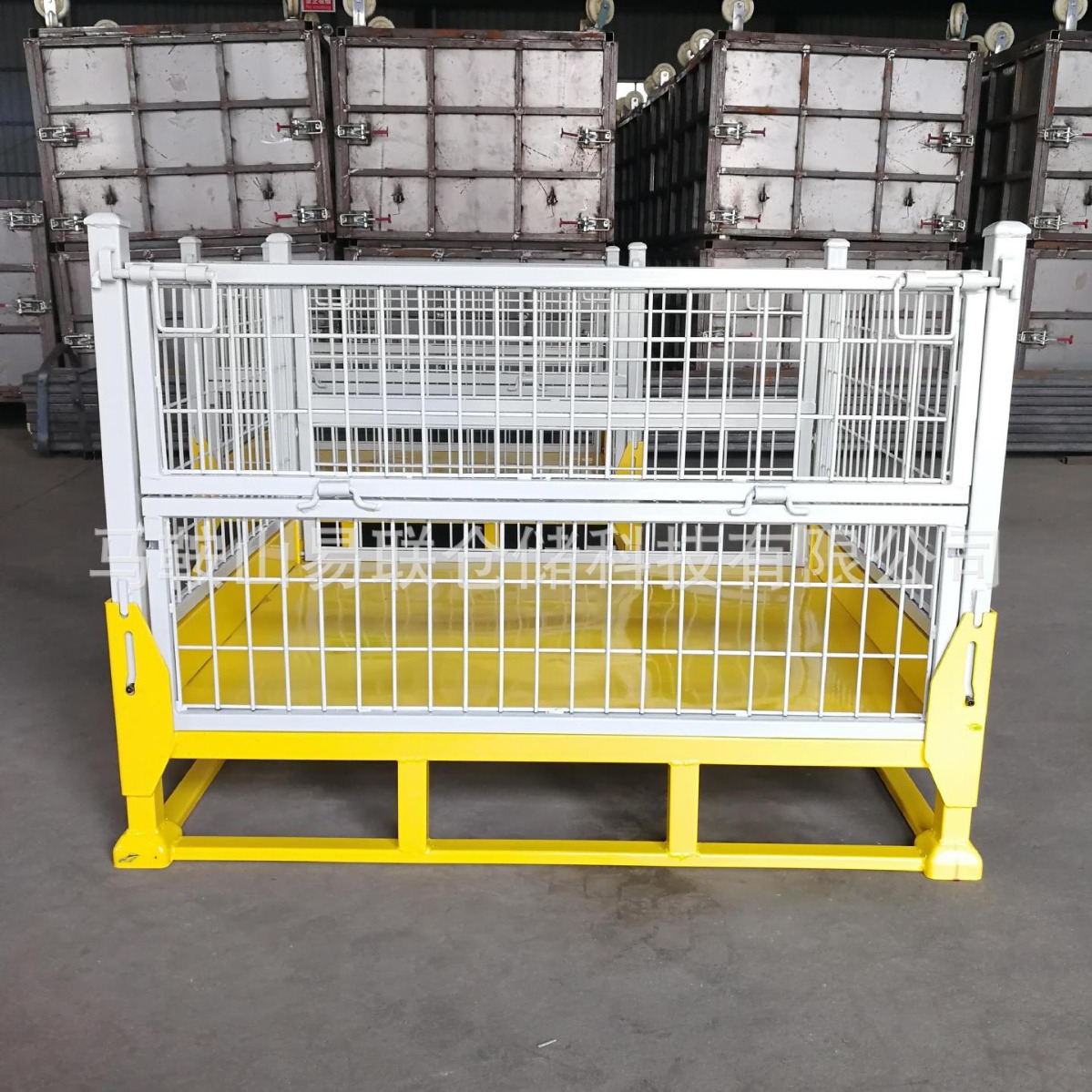 厂家批发金属折叠周转箱 铁框 金属周转箱 铁笼 免费设计可折叠