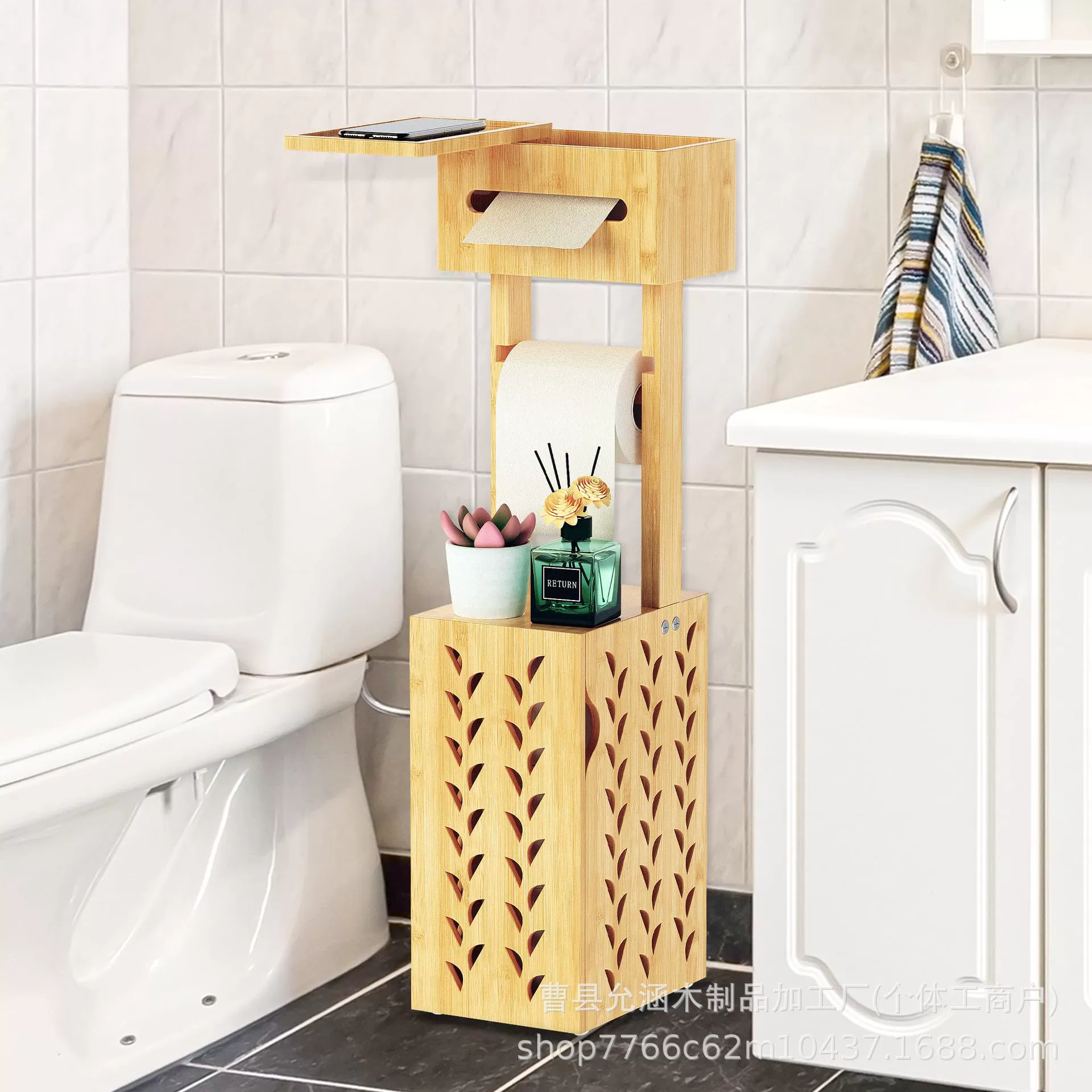 Деревянная полка для полотенец для ванной комнаты напоя бумажное полотенце держатель для хранения туалетной бумаги держатель из массива дерева