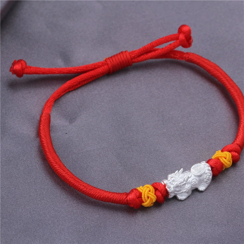 2021 счастливый красный веревочный браслет в подарок для мальчиков и девочек