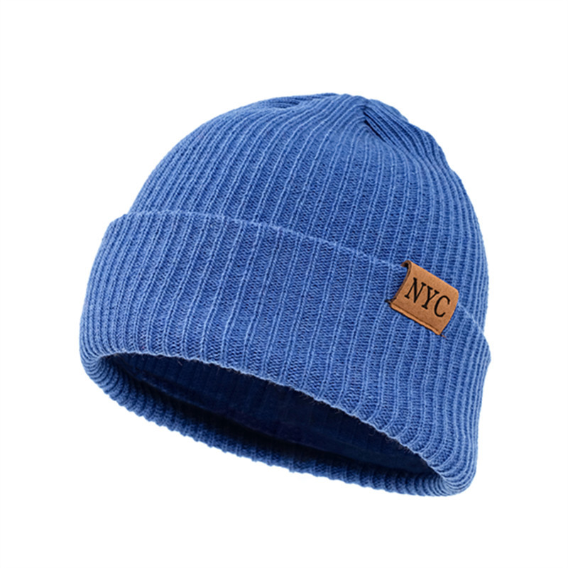 Unisex-AccessoiresAlles in einem gestrickten Beanie-Stil aus Leder mit schlichten Wollmützen_voghion.com