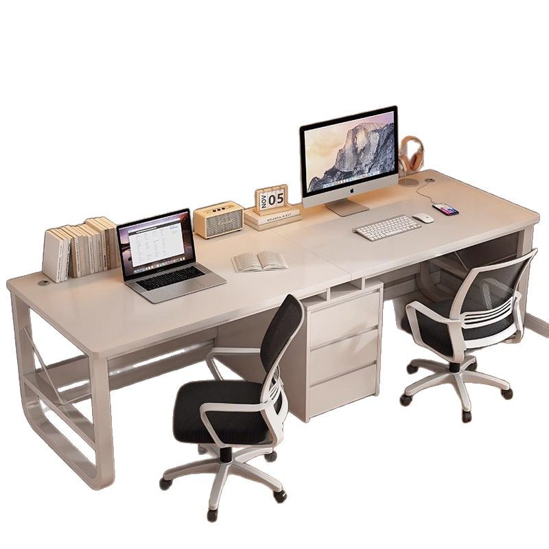 Escritorio de computadora de doble persona escritorio largo escritorio doméstico dormitorio lado a lado mesa de deportes electrónicos escritorio de escritorio simple escritorio de escritorio de estudiantes