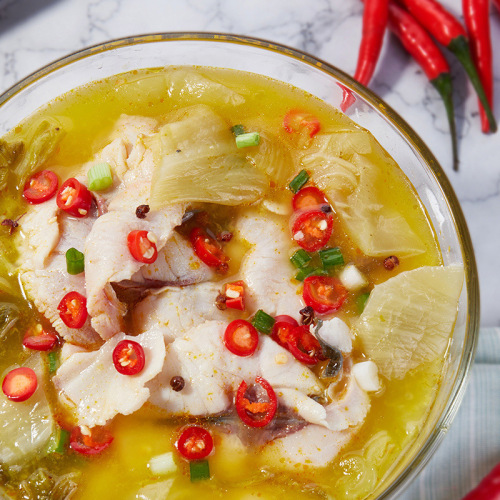 Senzhuang Agricultural Products Golden Sour Soup Pack Seasoning Sauce Golden Soup Pickled Fish Seasoning Pack Sour and Spicy Commercial Sour Soup Fatty Beef Seasoning