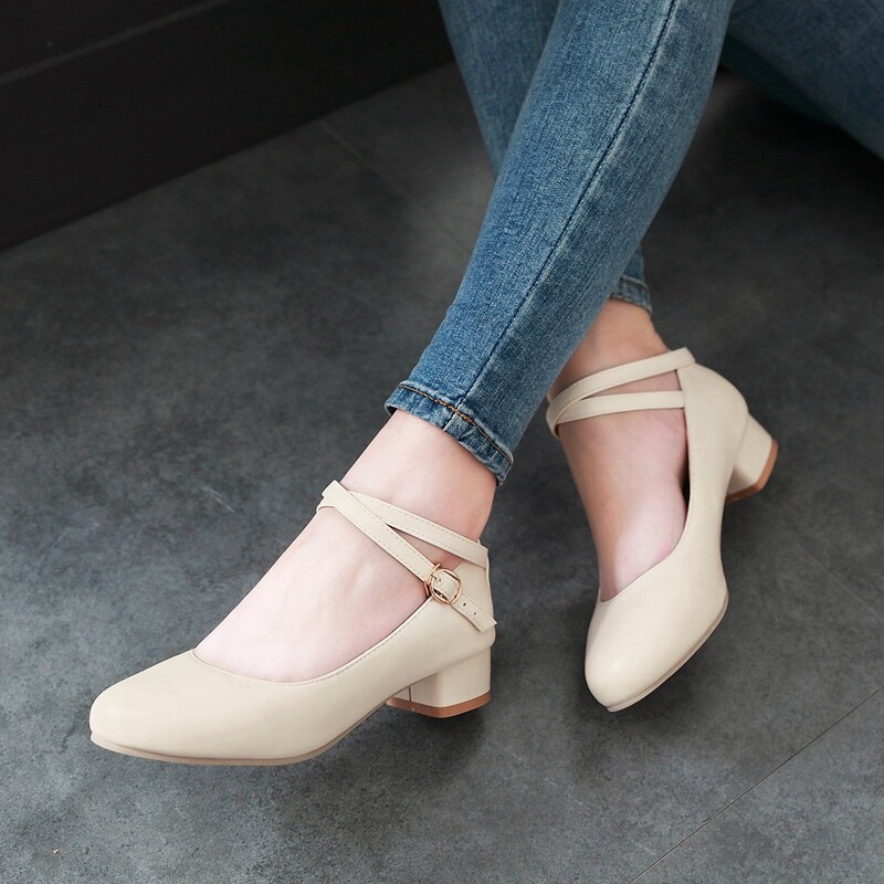 2024 Girls Leather Shoes Korean Style Children's High Heels for Spring and Autumn
