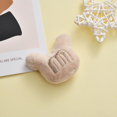 Cartoon mouse head plush brooch animal doll pin bag jewelry pendant fabric brooch DIY accessories