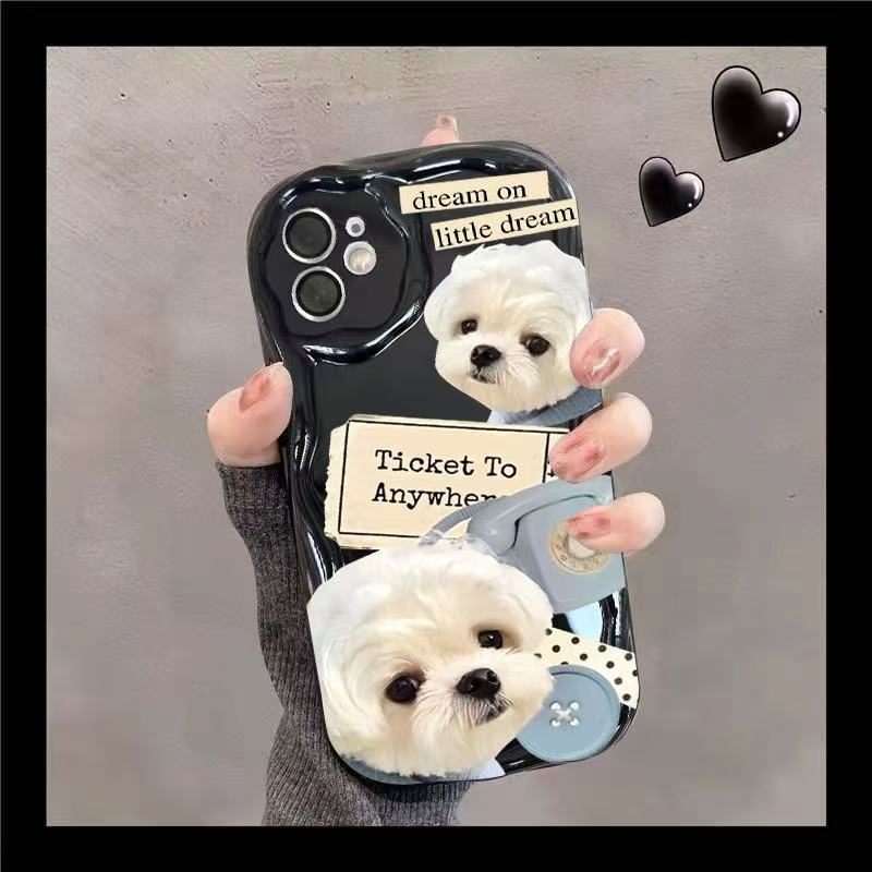 Inglés lindo aplicable iphone16pro funda para teléfono móvil Apple 15 Europa y América 14 dibujos animados 13promax nuevo 12x