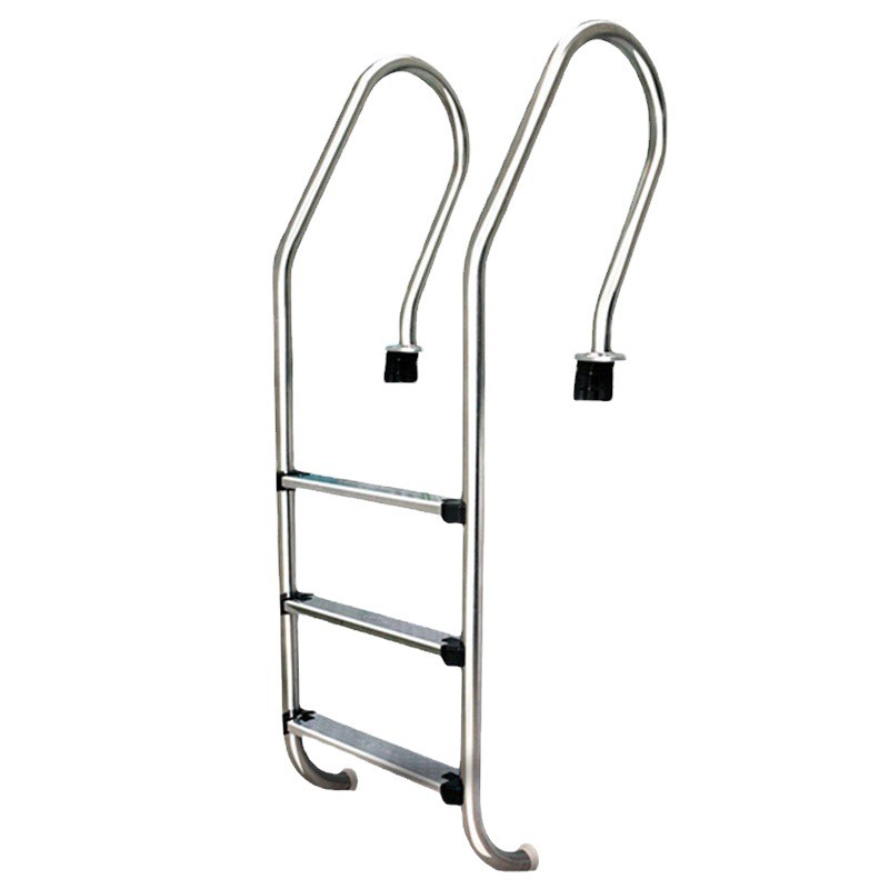 Escaleras mecánicas de piscina 304 pasamanos de acero inoxidable escalera de piscinas de agua pasamanos espesación escalera directa fábrica