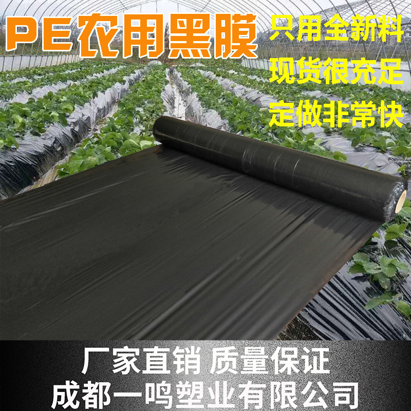 厂家直销 农用PE地膜纯新料黑色地膜除草地膜塑料薄膜