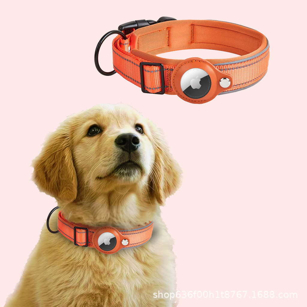 Collar de posicionamiento de mascotas de punto transfronterizo Collar de perro Apple AirTag