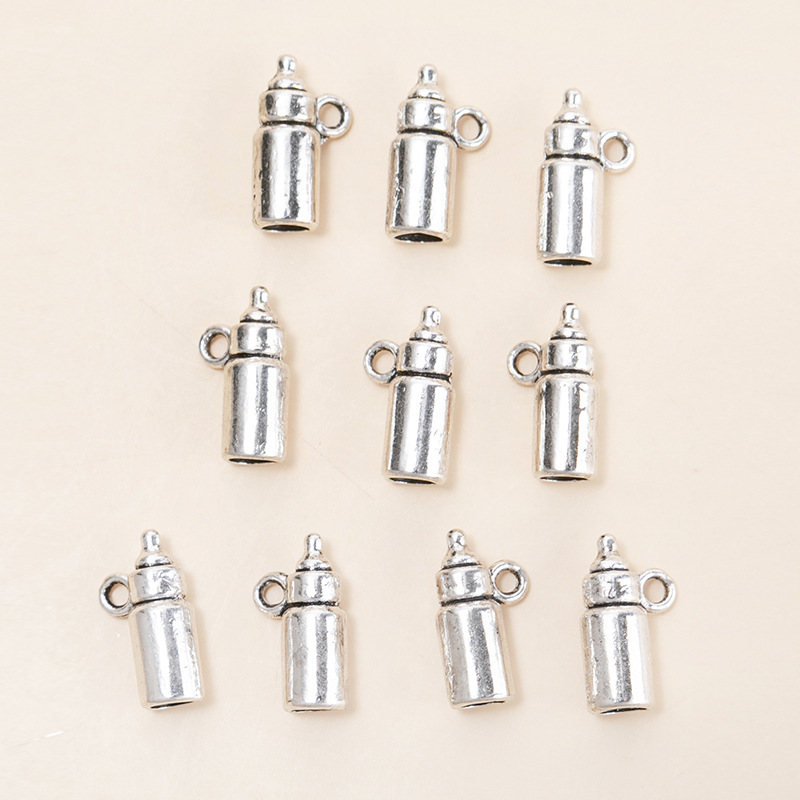 10 Pieces Simple Style Feeding Bottles Alloy Plating Pendant Jewelry Accessories display picture 2