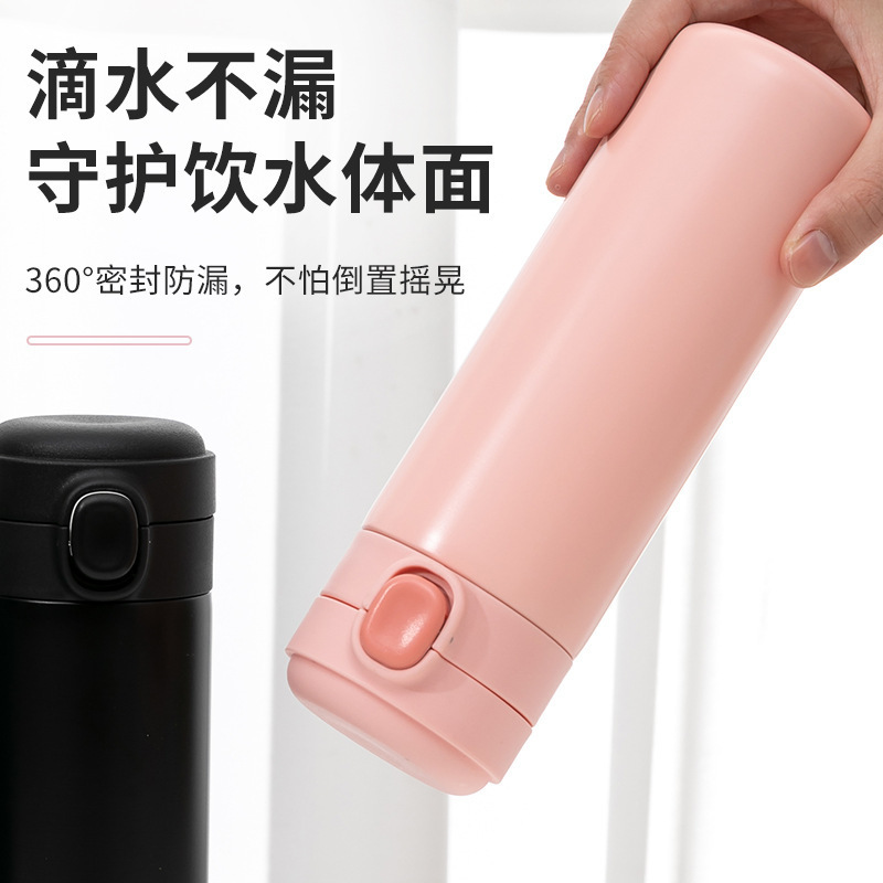304不锈钢迷你弹跳盖保温杯弹盖杯大容量便携随行车载可加印iogo|undefined