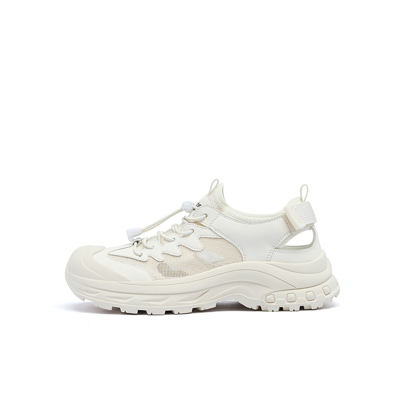 Zapatos de alpinismo del león antiguo para mujeres primavera 2026 nuevos zapatos blancos casuales al aire libre sandalias deportivas de malla hueca