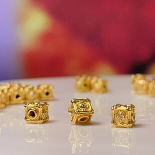 ��ɫ�~�24k��  �ʯ���K���鴮�  �ֹ�diy������Ʒ������