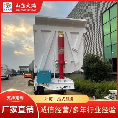 Source Factory Sells U-Shaped 2-Axis Rear-Turning Dump Semi-Trailer for Transporting Sand, Gravel and Coal Trailer, Heavy-Duty and Lightweight (Ağır yük qoşquları)