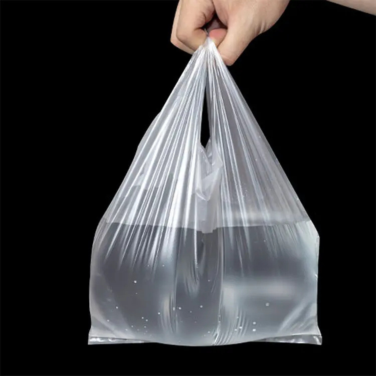 透明背心袋超市购物打包袋水果塑料包装袋手提袋批发