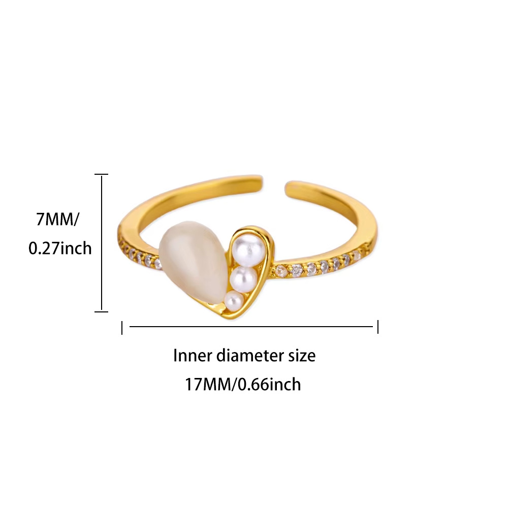 8g Weight 0.03µm-0.05µm Gold Plating Thickness PVD Coated Gold Plating Process 18K Real Gold Plated Plating Material Acrylic Pearl, Zircon Inlay Material Open Rings Classification 1 Piece Quantity Daily Occasion 304 Stainless Steel Material Geometric, Flower, Bow Knot Pattern All Seasons Season Women's Gender INS Style, Sweet Style Waterproof Non Tarnish, Inlay Craft PVD Coated Real Gold Plated Geometric Flower Bow Knot 304 Stainless Steel INS Style Sweet Waterproof Non Tarnish Open Rings 8