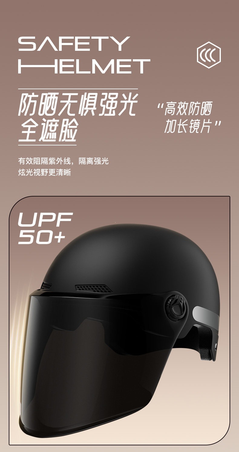 Suitable for the new national standard 3C certified electric vehicle helmet for men and women, electric motorcycle winter riding safety helmet