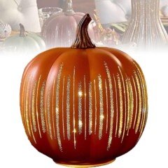 Starry Night Pumpkins星夜南瓜秋季万圣节南瓜装饰闪烁LED灯南瓜
